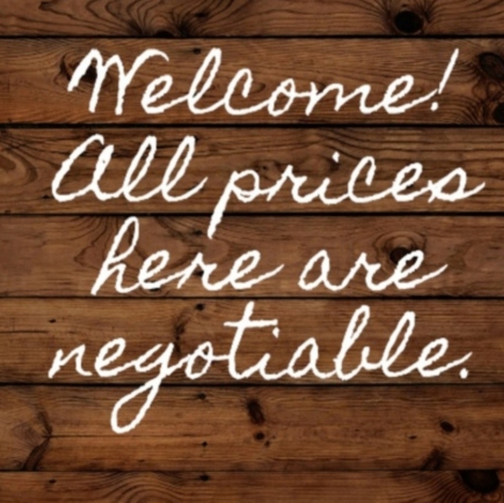 All prices are negotiable!